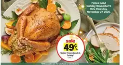 Meijer Meijer Frozen Grade A Turkey offer