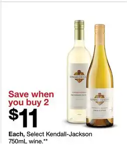 Target Select Kendall-Jackson 750mL wine offer