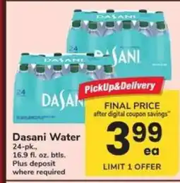 Safeway Dasani Water offer