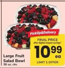 Safeway Large Fruit Salad Bowl offer
