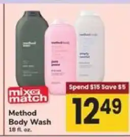 Safeway Method Body Wash offer