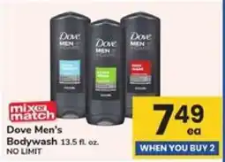 Safeway Dove Men's Bodywash offer