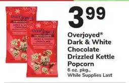Safeway Overjoyed Dark & White Chocolate Drizzled Kettle Popcorn offer