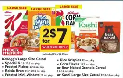 Safeway Kellogg's Large Size Cereal offer