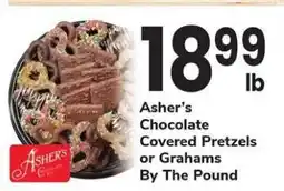 Safeway Asher's Chocolate Covered Pretzels or Grahams offer