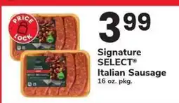 Safeway Signature SELECT Italian Sausage offer