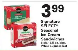 Safeway Signature SELECT Seasonal Ice Cream Sandwiches offer