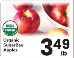 Safeway Organic SugarBee Apples offer