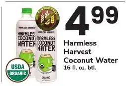 Safeway Harmless Harvest Coconut Water offer