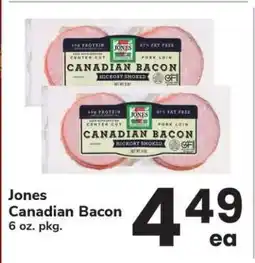Safeway Jones Canadian Bacon offer