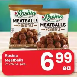 Safeway Rosina Meatballs offer