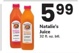 Safeway Natalie's Juice offer