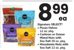 Safeway Signature Select Nuts offer