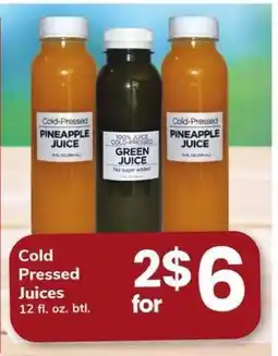Safeway Cold Pressed Juices offer