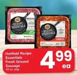 Safeway Hatfield Recipe Essentials Fresh Ground Sausage offer
