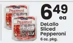 Safeway DeLallo Sliced Pepperoni offer