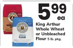 Safeway King Arthur Whole Wheat or Unbleached Flour offer