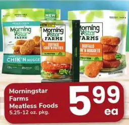 Safeway Morningstar Farms Meatless Foods offer