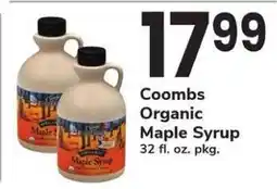 Safeway Coombs Organic Maple Syrup offer
