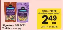 Safeway Signature Select Trail Mix offer
