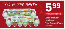 Safeway Open Nature Heirloom Free Range Eggs offer