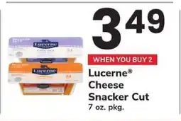 Safeway Lucerne Cheese Snacker Cut offer