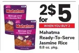 Safeway Mahatma Ready-To-Serve Jasmine Rice offer
