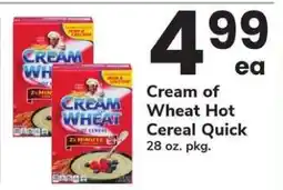 Safeway Cream of Wheat Hot Cereal Quick offer