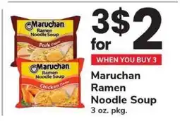 Safeway Maruchan Ramen Noodle Soup offer