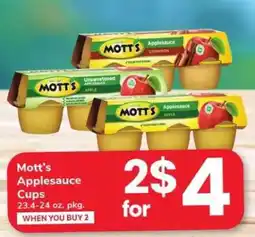 Safeway Mott's Applesauce Cups offer