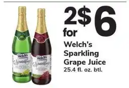 Safeway Welch's Sparkling Grape Juice offer