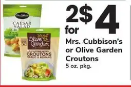 Safeway Mrs. Cubbison’s or Olive Garden Croutons offer