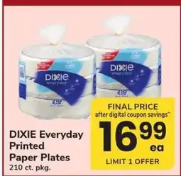 Safeway Dixie Everyday Printed Paper Plates offer