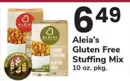 Safeway Aleia’s Gluten Free Stuffing Mix offer