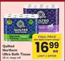 Safeway Quilted Northern Ultra Bath Tissue offer