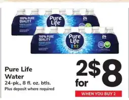 Safeway Pure Life Water offer