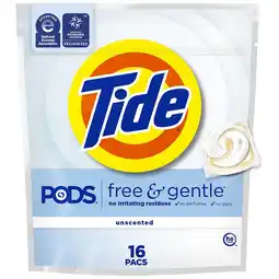 Walgreens Laundry Detergent Soap Pacs Free & Gentle offer