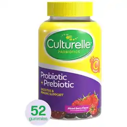 Walgreens Daily Gummies, Probiotic + Prebiotic for Women & Men Mixed Berry offer