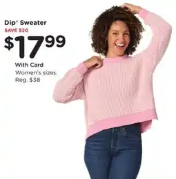 Kroger Dip Sweater offer