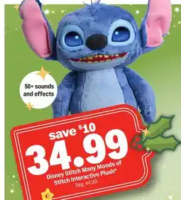 Meijer Disney Stitch Many Moods of Interactive Plush offer