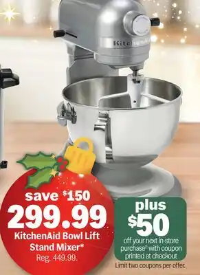 Meijer KitchenAid Bowl Lift Stand Mixer offer