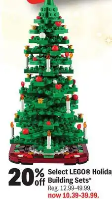 Meijer Select LEGO Holiday Building Sets offer