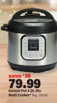 Meijer Instant Pot 6 Qt. Rio Multi Cooker offer