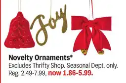 Meijer Novelty Ornaments offer