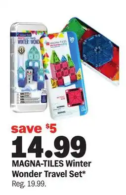 Meijer MAGNA-TILES Winter Wonder Travel Set offer