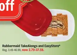 Meijer Rubbermaid TakeAlongs and EasyStore offer