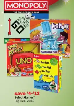 Meijer Select Games offer