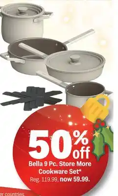 Meijer Bella 9 Pc. Store More Cookware Set offer
