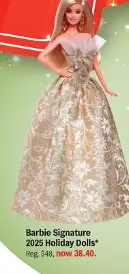 Meijer Barbie Signature 2025 Holiday Dolls offer