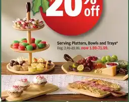 Meijer Serving Platters, Bowls and Trays offer